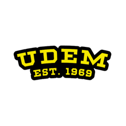 Sticker Jumbo UDEM Negro